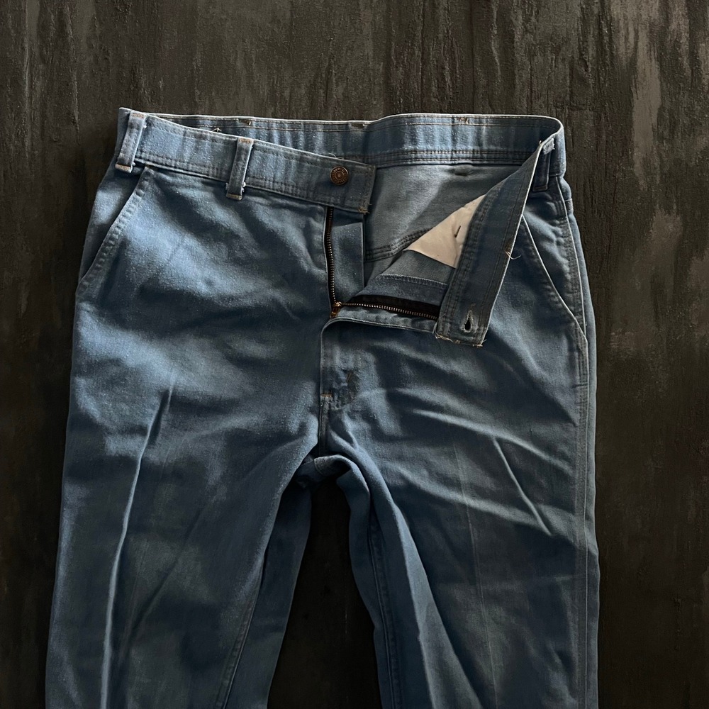 Vintage Levis Orange Tab Jeans Mens 31x26 Blue 1970s Skosh More Room Denim